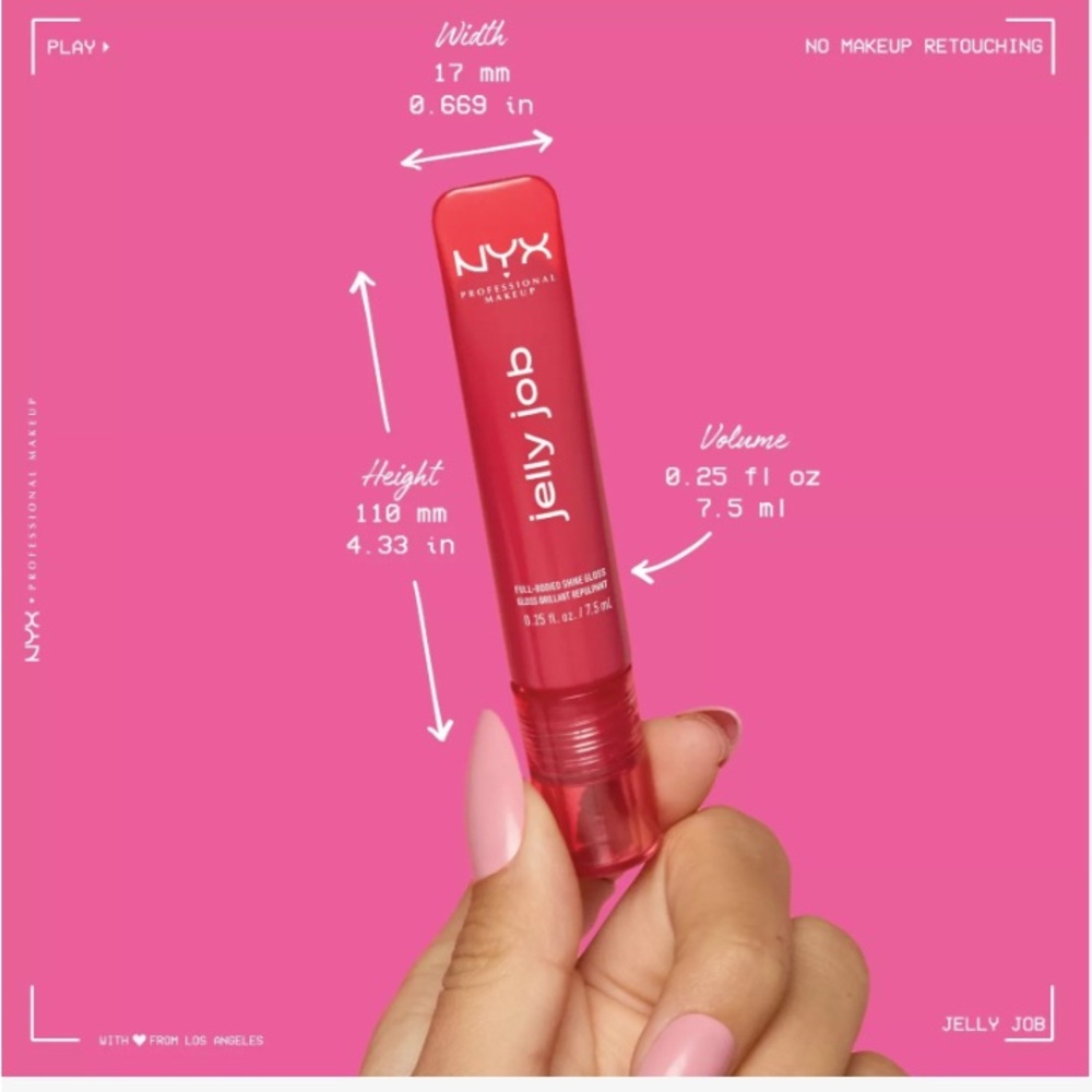 NYX Jelly Job Lip Gloss (Jelly Blushing) - Picture 4 of 6